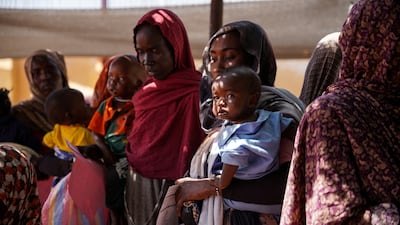 Women and babies at the Zamzam displacement camp, close to El Fasher in North Darfur, Sudan. Reuters