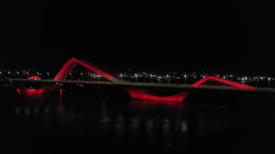 Sheikh Zayed Bridge in Abu Dhabi. WAM