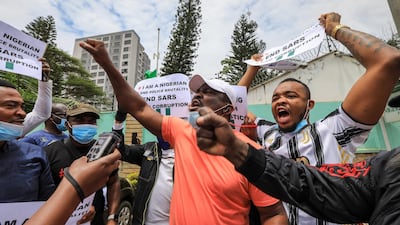 Protests against alleged brutal conduct of the SARS began in Nigeria earlier in October after a video reportedly showed personnel from the squad beating a man. EPA