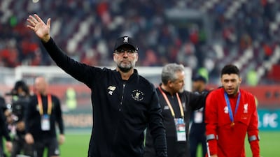 Jurgen Klopp celebrates after the game. Reuters