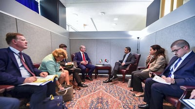 Sheikh Abdullah bin Zayed meets a number of foreign ministers in New York.