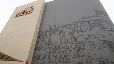 The Palestine pavilion. Pawan Singh / The National