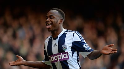 Centre forward: Saido Berahino (West Bromwich Albion) – Overshadowed by the antics of his strike partner Nicolas Anelka, Saido Berahino was excellent for West Brom. Christopher Lee/Getty Images
