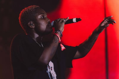 Arlo Parks on stage at Sole DXB on Saturday. Photo: Sole DXB