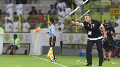 Cosmin Olaroiu faces the possibility of being banned from the dugout for the rest of the season. Lee Hoagland / The National