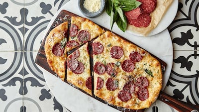 Bronx Bomber flatbread from Todd English's Olives at Taste of Abu Dhabi 2019