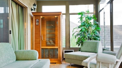At-home saunas are increasing in popularity in the UAE. Getty Images