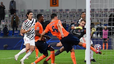 Alexandru Epureanu of Istanbul Basaksehir FK clears the ball off of the line. Getty