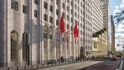 One Wall Street in New York, viewed from Broadway. All photos: Macklowe Properties