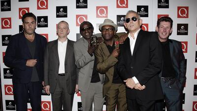 The Specials, from left, Hall, Panter, Staple, Golding, Bradbury and Byers, attend the Q Awards in London in 2009. PA