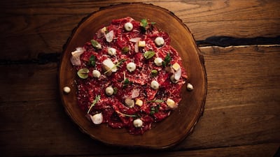 Wagyu beef carapaccio at Bentley Kitchen