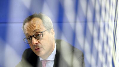 Renewables form a small component and contribute US$10bn in revenues for the US conglomerate, says Jerome Pecresse, president and chief executive of GE Renewable Energy. (Pawan Singh / The National)