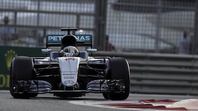 Lewis Hamilton at the Abu Dhabi Grand Prix. Hassan Ammar / AP Photo