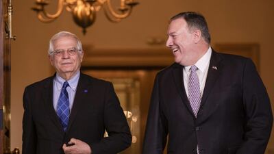 Mr Borrell had hinted the EU could pursue legal action against Israel over its plans to annex settlements in the West Bank. AFP