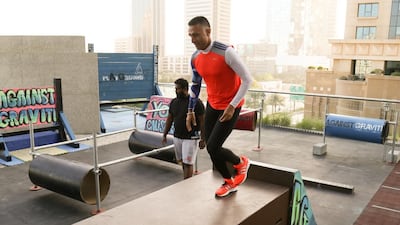 Various scenes from previous Rush-a-Way races include participants competing in an obstacle course. Courtesy of Rush-a-Way