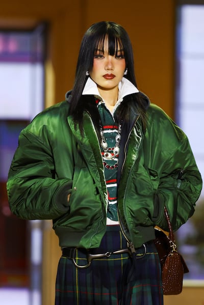 The Gucci runway combines equestrian polish, Milanese bourgeois dressing, 1990s glamour and rebellious youth culture. Reuters