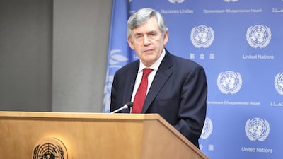 Gordon Brown, the former prime minister of the United Kingdom, will speak at the RewirEd education summit at Expo 2020. Getty