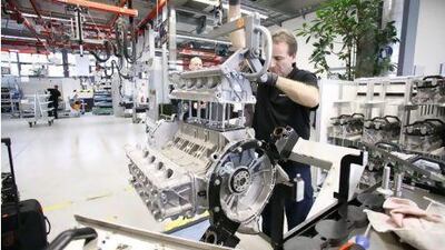 The AMG mechanics go through sophisticated training to earn the badge, engraved with their signature, that goes on every engine they make. Photos courtesy of AMG