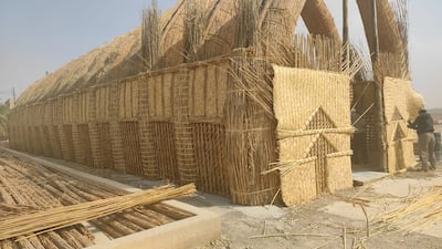 A mudhif under construction. Photo: The Tigris River Protector NGO