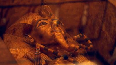 The sarcophagus of boy pharaoh King Tutankhamun. Reuters