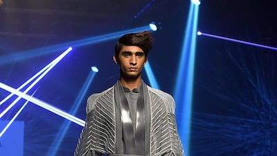 A modern twist on Indian menswear by Amit Aggarwal. AFP