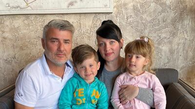 The Fisher family have had four flights from Dubai to Australia cancelled in as many months
