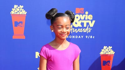 Faithe Herman arriving at the 2019 MTV Movie & TV Awards. AFP