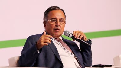 Former Egyptian foreign minister Nabil Fahmy in Abu Dhabi in 2018. Pawan Singh / The National