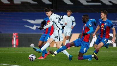 Centre forward: Kai Havertz (Chelsea) – The German produced perhaps his best display for Chelsea with flair, class and a fine goal in the 4-1 demolition of Crystal Palace. PA