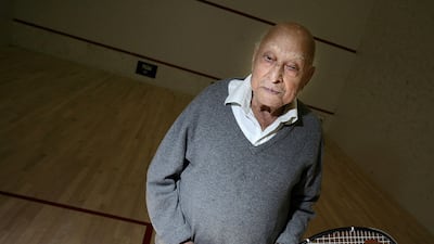 Had Hashim Khan, who is now over 100 years old, competed on the international circuit in his 20s, our columnist has little doubt the Pakistan legend would have been the greatest squash player of all time. Jack Dempsey / AP Photo