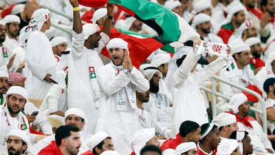 UAE fans at the King Abdullah Sports City Stadium in Jeddah. Reuters