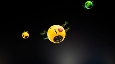 Drones fly overhead as part of the "Grande Rio" samba school's performance during the first night of Rio's Carnival at the Sambadrome in Rio de Janeiro, Brazil. AFP