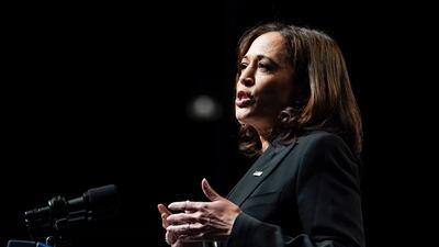 Vice President Kamala Harris speaks at an event last month. AP
