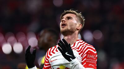 Timo Werner has struggled for game time at RB Leipzig, starting only four matches this season. EPA