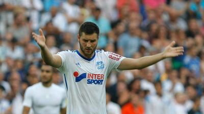 Marseille's Andre Pierre-Gignac leads Ligue 1 in goals so far. Claude Paris / AP / September 20, 2014