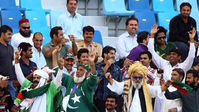 Pakistan cricket fans are sure to be out in numbers to see their team take on the likes of India at the Asia Cup 2018 being held in the UAE. Satish Kumar / The National