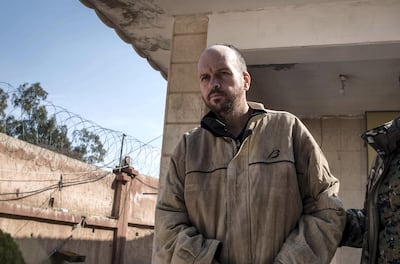 New Zealand ISIS supporter Mark Taylor inside a Kurdish security facility in northern Syria, March 5 2019. surrendering to Syrian Democratic Forces. Campbell MacDiarmid