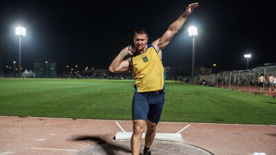 Ukrainian paralympic gold medal athlete Roman Danyliuk trains at World Championships in Doha. Almost a week into the IPC 2015 World Championships in Qatar, the Ukrainian team sits 12th in the medal table with a dozen medals, two of them gold. Olya Morvan / AFP