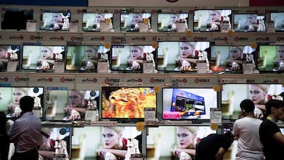 Technology fans were out in force for opening of Gitex Shopper 2013 in Dubai World Trace Centre. Antonie Robertson / The National