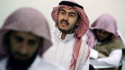 Young Saudi men released from Guantanamo Bay and prisons in Iraq and Saudi Arabia attend a course at an interior ministry rehabilitation centre 80km from Riyadh.