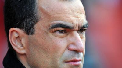 Roberto Martinez has Everton at fifth in the Premier League this season. Glyn Kirk / AFP