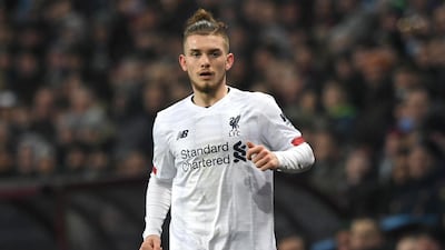 Liverpool's Harvey Elliott during the game at Villa Park. EPA