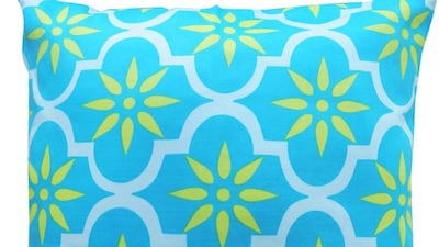 Blue Souq cushion. Courtesy Kas Australia