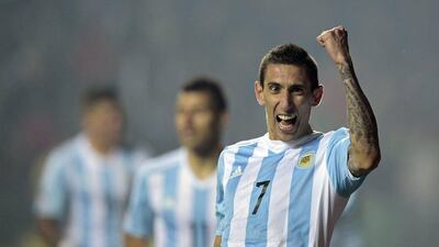 Angel Di Maria has been in sparkling form for Argentina at Copa America, contrary to his debut season at Manchester United. Juan Mabromata / AFP