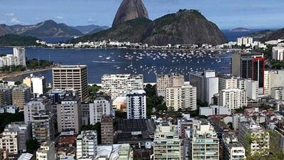 The famous Sugar Loaf Mountain in the background in Rio de Janeiro. Abu Dhabi's Mubadala is studying plans to invest in the emerging economy. Reuters/Ricardo Moraes