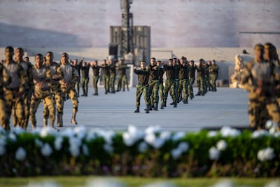 Graduation Ceremony at the Egyptian military academy. ( Omar Al Askar / UAE Presidential Court ) ---