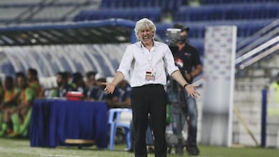 Al Nasr coach Ivan Jovanovic is optimistic about their chances of qualifying for the GCC Clubs Cup final. Sarah Dea / The National