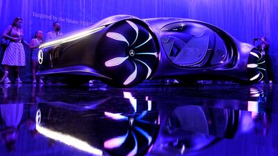 The design of the Mercedes-Benz Vision AVTR is the same as the one displayed at the 2020 CES in Las Vegas.