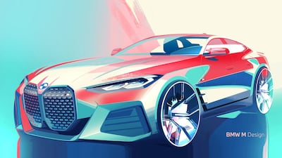 An early concept sketch for the i4.