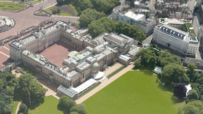 An artist rendering of the One Palace Street complex, top right, opposite Buckingham Gate, which is being planned for redevelopment into 72 apartments, a restaurant and health centre. Courtesy NBAD and ADFG